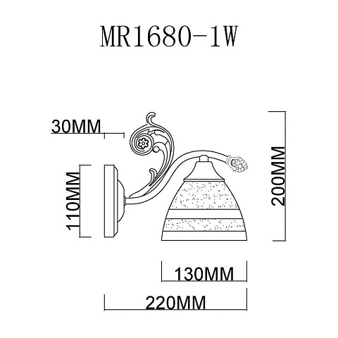 Бра MyFar Nile MR1680-1W