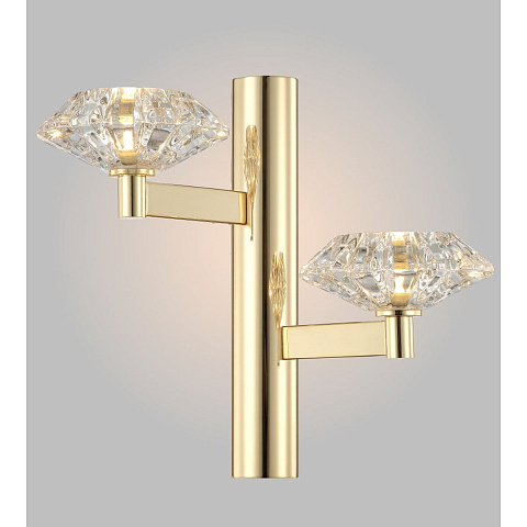 Бра Crystal Lux Rebeca AP2 Gold