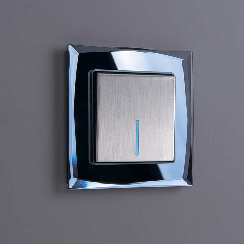 Рамка на 1 пост Werkel Diamant черный W0011208 4690389158797