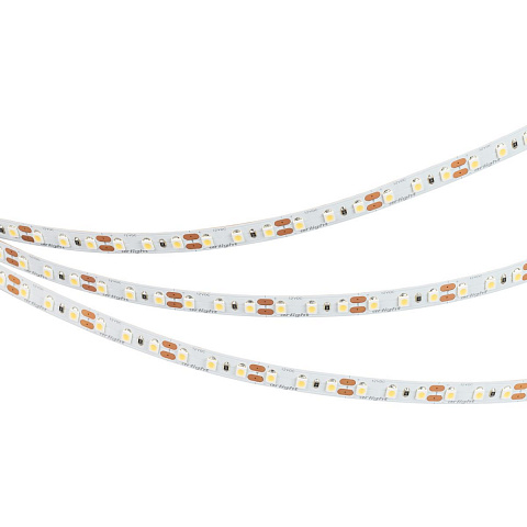 Светодиодная лента Arlight 9,6W/m 120LED/m 3528SMD теплый белый 5M NT-A120-8mm 12V Warm3000 035741