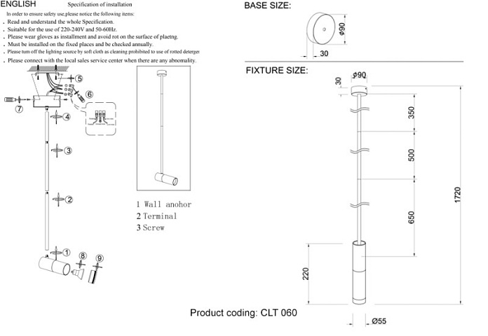 База накладная Crystal Lux CLT 060_01 BS
