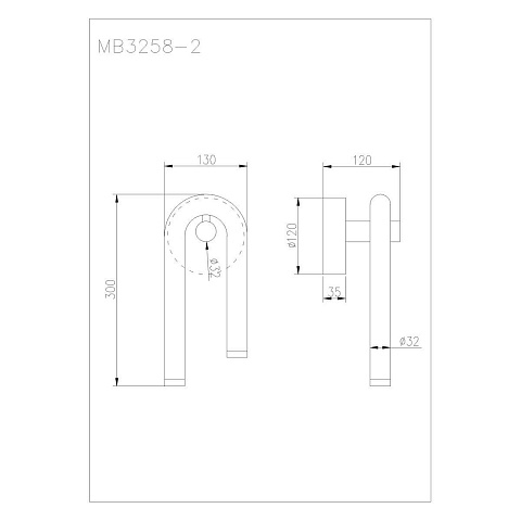 Бра ARTE Lamp A3258AP-6BK