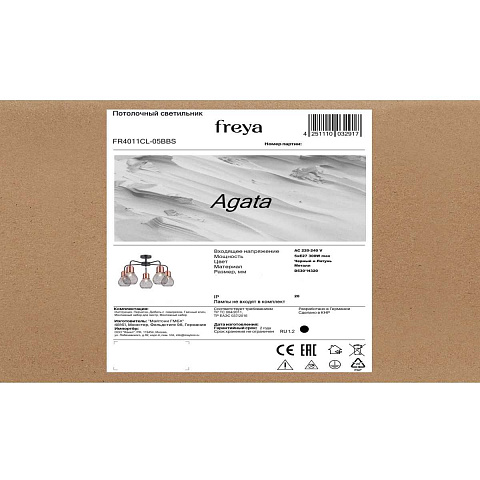 Люстра на штанге Freya FR4011CL-05BBS