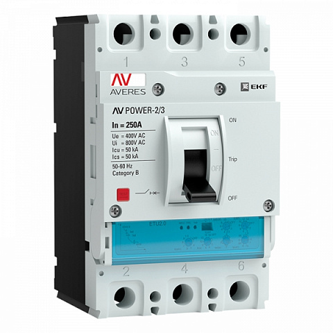 EKF Averes Автоматический выключатель AV POWER-2/3 250А 50kA ETU2.0