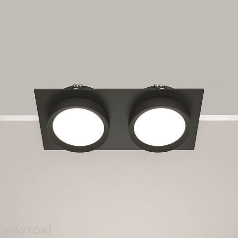 Встраиваемый светильник Maytoni DL086-02-GX53-SQ-B