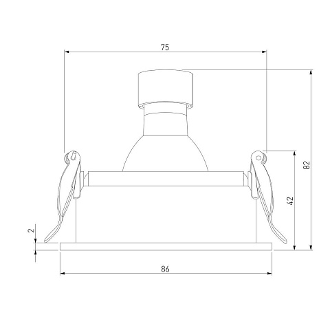 Встраиваемый светильник Elektrostandard Tune 25015/01 a065467
