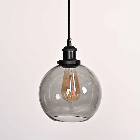 Подвесной светильник Imperium Loft Loft Clear Glass Sphere Cloche Дымчатый 377316-22