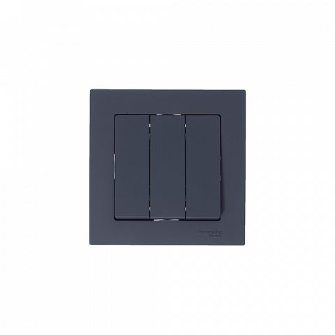 Systeme Electric AtlasDesign Грифель Выключатель 3-клавишный сх.1+1+1, 10АХ, механизм