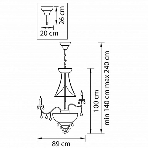 Подвесная люстра Lightstar 700294