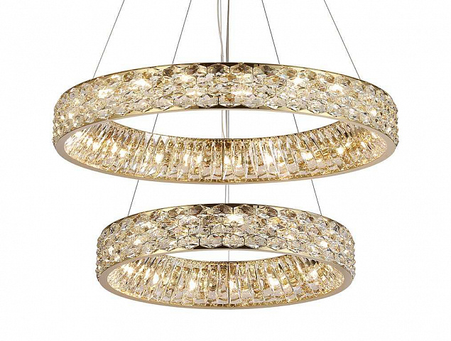 Вертикальная композиция Newport 8530 из двух колец золото №165 S8530_165G