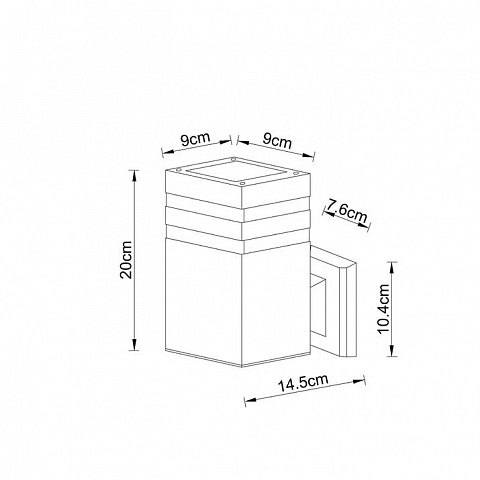 Светильник настенный ARTE Lamp A4413AL-1BK