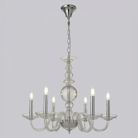 Подвесная люстра Crystal Lux ARABESQUE SP6 CHROME
