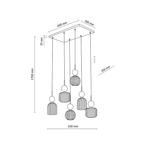 Подвесной светильник TK Lighting 11044 Sophia Cognac a072559