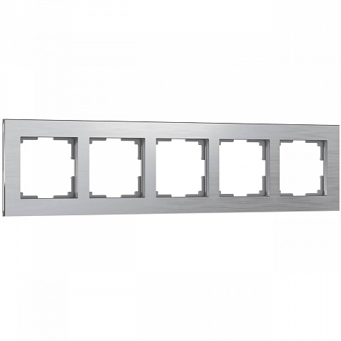 Рамка на 5 постов Werkel Aluminium алюминий W0051706 4690389158087