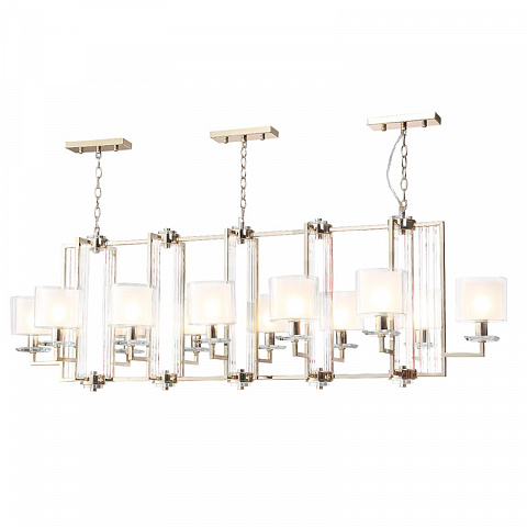 Подвесная люстра Crystal Lux NICOLAS SP12 L1600 GOLD/WHITE