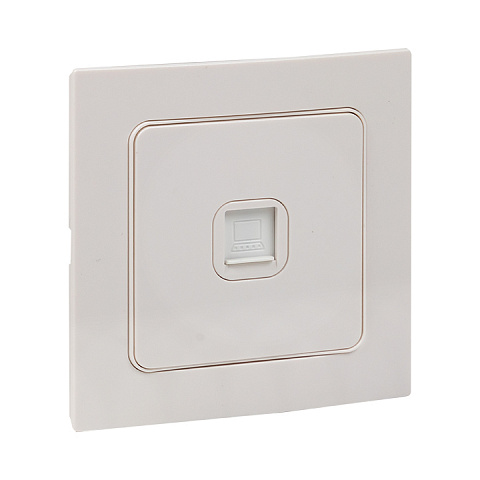 EKF PROxima Стокгольм Белый Розетка RJ-45