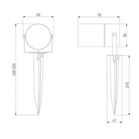 Прожектор Elektrostandard 043 FL LED 3000K черный