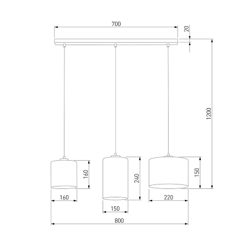 Подвесной светильник TK Lighting 4954 Juta