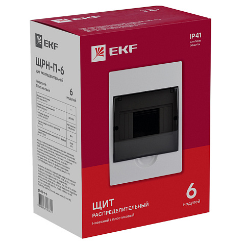 EKF PROxima Щит распред. навесной ЩРН-П- 6 IP41