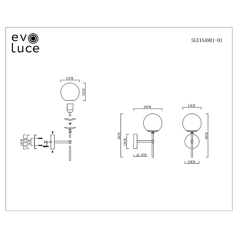 Бра Evoluce Lacotta SLE154901-01