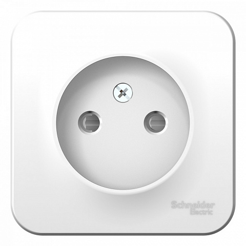 Systeme Electric Blanca наруж Бел Розетка б/з со шторками 16А, 250В, изолир. пластина