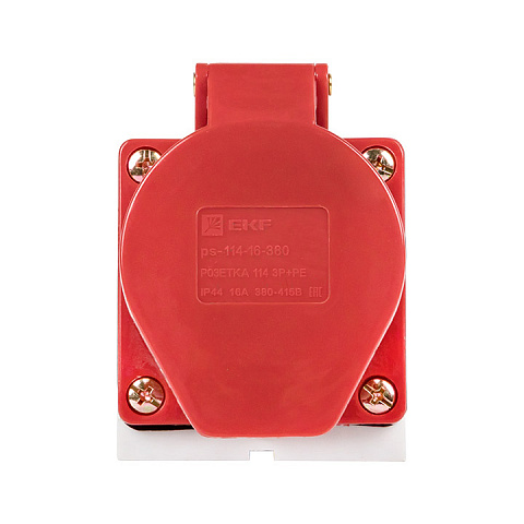 EKF PROxima Розетка стационарная наружная 114 3Р+РЕ 16А 380В IP44