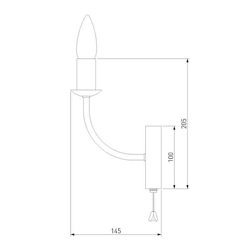 Бра Eurosvet Santi 60139/1 хром
