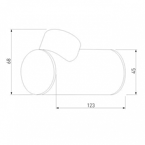 Уличный настенный светодиодный светильник Elektrostandard Ray 35134/W черный a056370