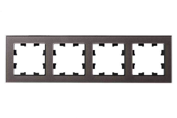 Systeme Electric AtlasDesign Nature Стекло мокко Рамка 4-ая