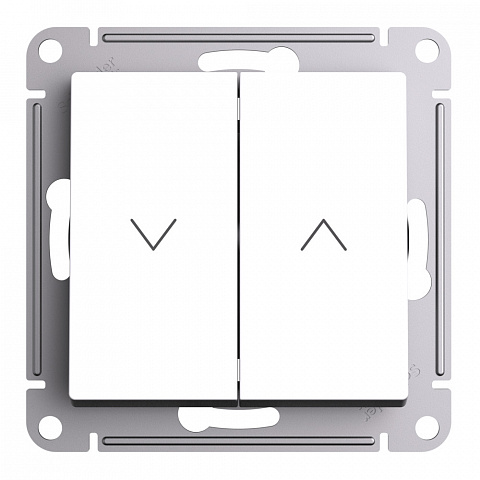 Systeme Electric AtlasDesign Лотос Выключатель 2-клавишный жалюзи, 10А, механизм