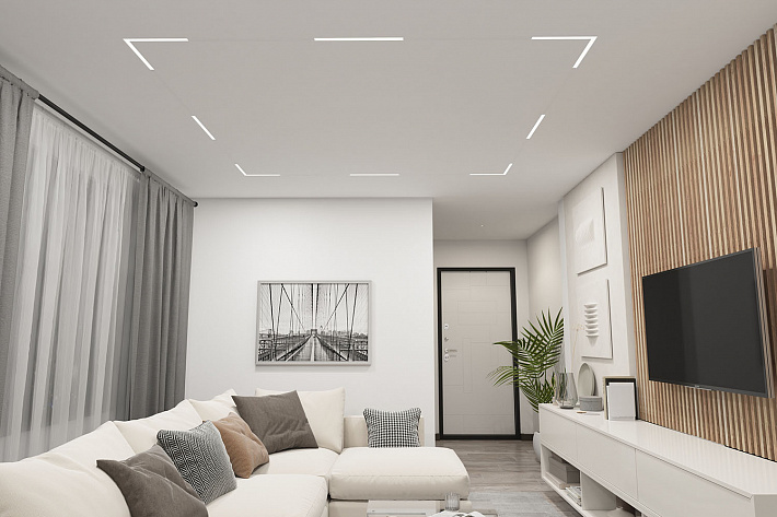 DK8004-WH Линейный светильник SMART LINEAR 18W DIM 3000K-6000K белый