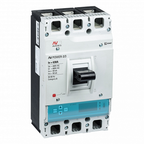 EKF Averes Автоматический выключатель AV POWER-3/3 630А 50kA ETU6.0