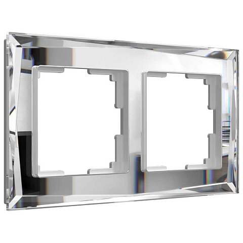 Рамка на 2 поста Werkel Diamant зеркальный W0021220 4690389158827