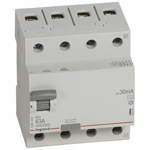Legrand RX3 УЗО 4P 30мА 63А (AC)