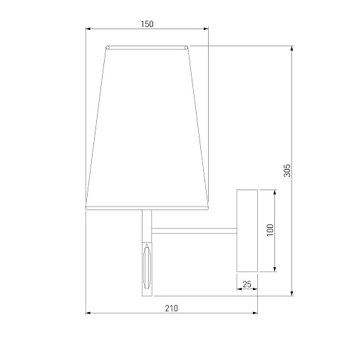 Бра Eurosvet Milazzo 60137/1 золото