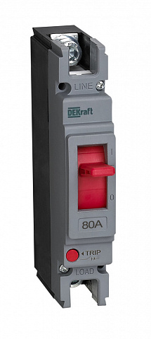 Dekraft Силовой автоматический выключатель 1P 80A 20кА