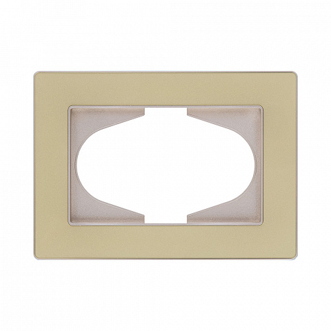 Рамка для двойной розетки, золотой Kollinger Eleganz Acryl EA120GD