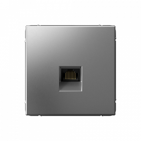 Systeme Electric ArtGallery Сталь Розетка компьютерная RJ45, кат. 5е, механизм