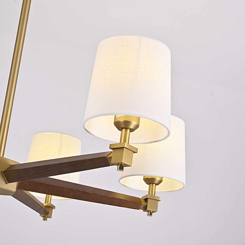 Подвесная люстра Imperium Loft Jorgenson D85 White/Dark Wood 203574-26
