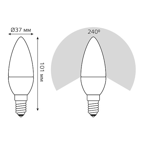 Светодиодная лампа Gauss 33110