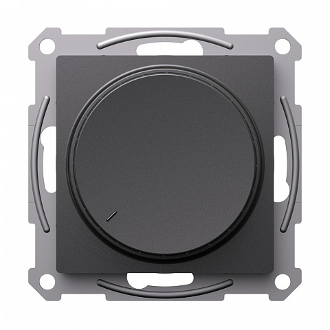 Systeme Electric AtlasDesign Базальт Светорегулятор (диммер) повор-нажим, LED, RC, 400Вт, механизм
