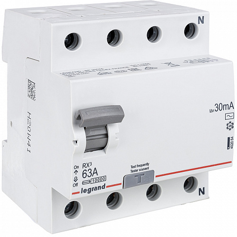 Legrand RX3 УЗО 4P 30мА 63А (AC)