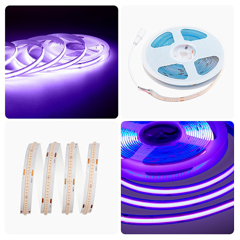 Светодиодная лента Apeyron 11W/m 352LED/m COB фиолетовый 3M 187ОО