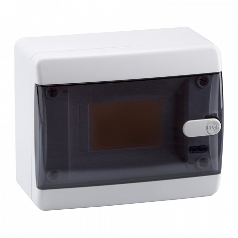 КЭАЗ Корпус пластиковый Навесной OptiBox P-CNK-1-06-IP41 Прозрачная черная дверь