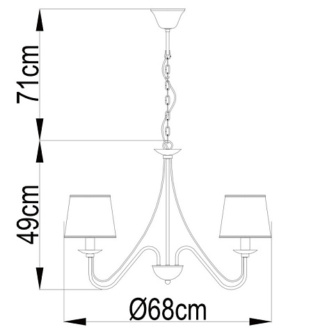 Подвесная люстра ARTE Lamp A1150LM-5CC