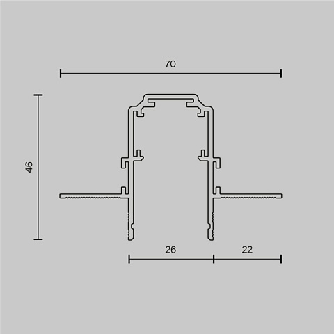 Шинопровод Maytoni TRX034-423.12B