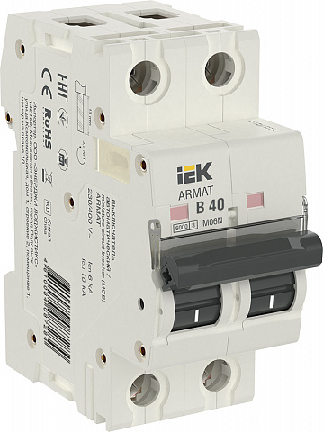 IEK ARMAT Автоматический выключатель M06N 2P B 40А