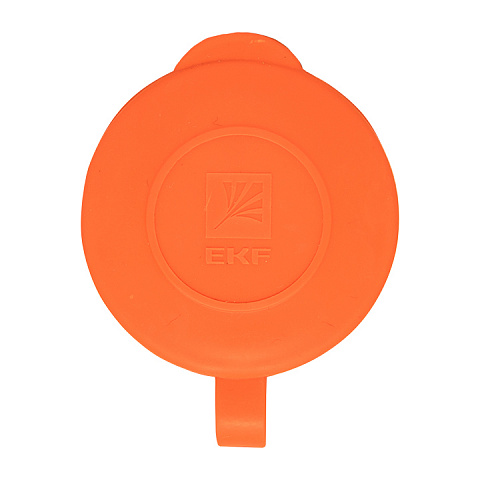EKF PROxima Роз. перенос. с защитной крышкой оранжевая каучуковая 230В 2P+PE 16A IP44 PRO