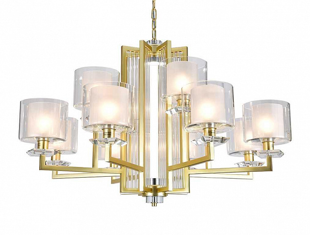 Подвесная люстра Newport 4408+4/C mat.gold