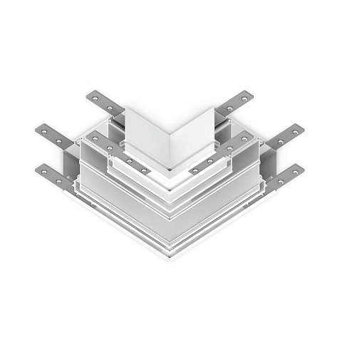 Коннектор L-образный встраиваемый Ambrella Light Track System Magnetic 220V GL1045
